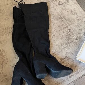 Steve Madden Black Over the Knee Boots